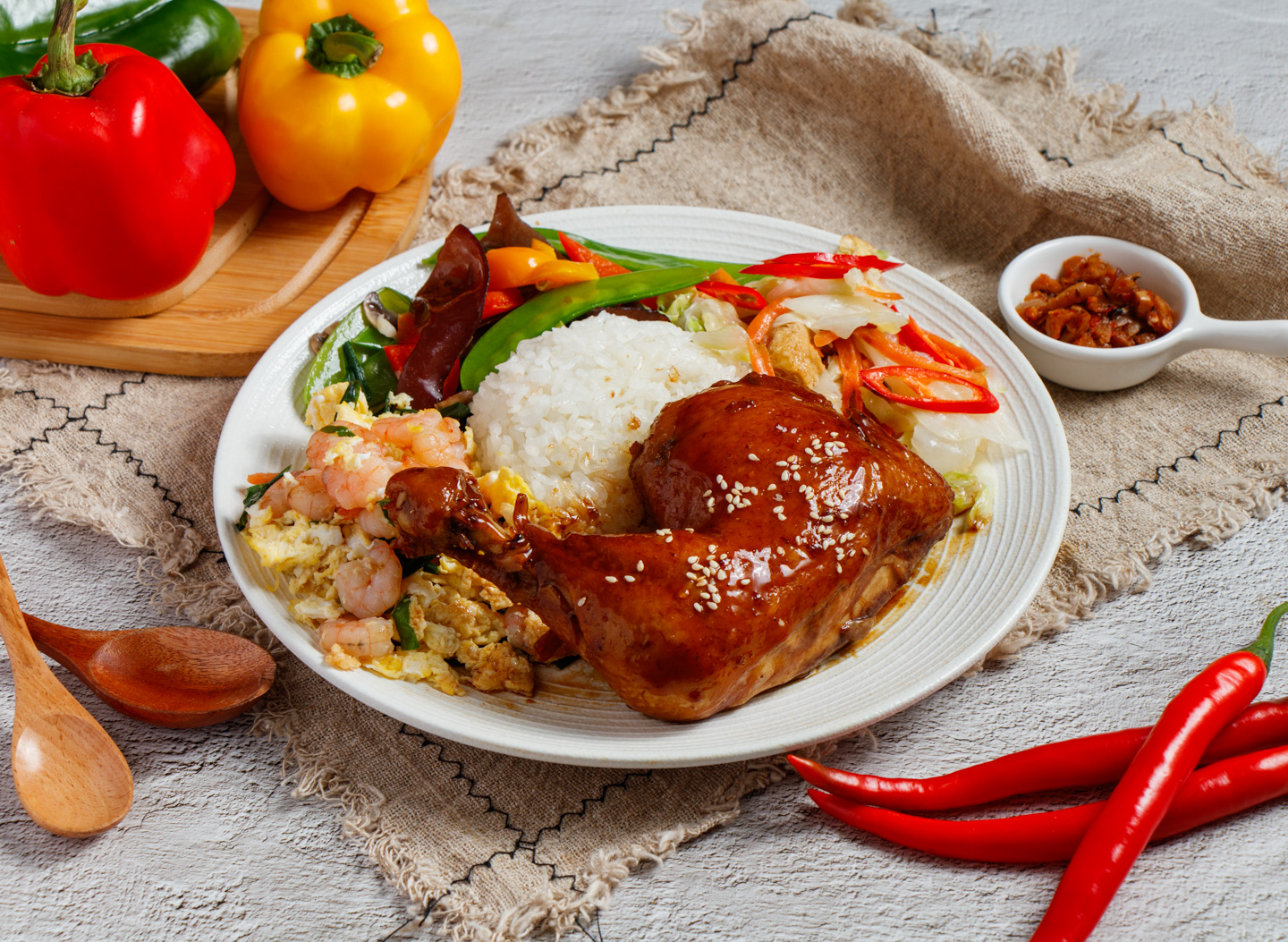 烤雞腿飯